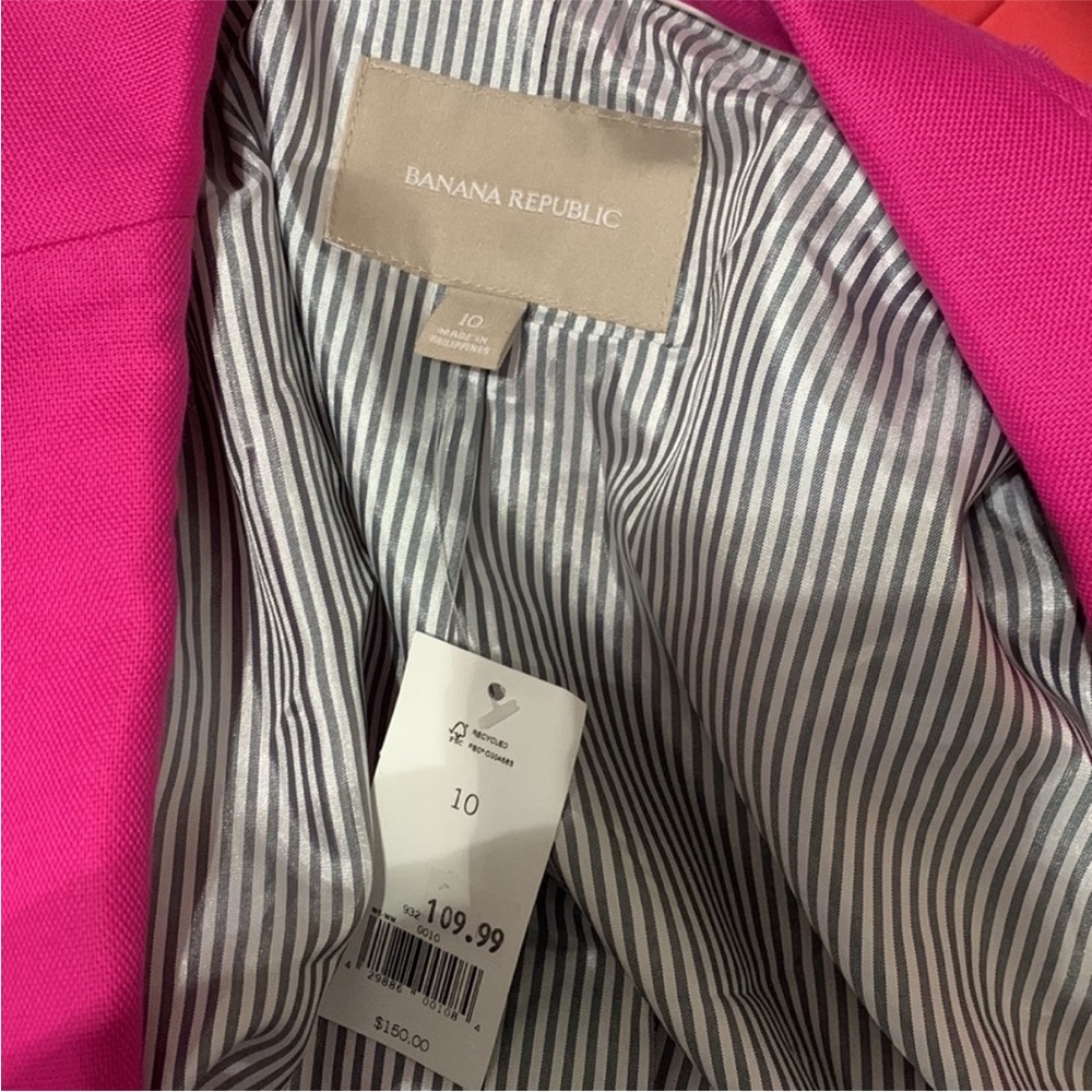 Banana Republic Women's Pink Blazer 10 - Picture 5 of 5
